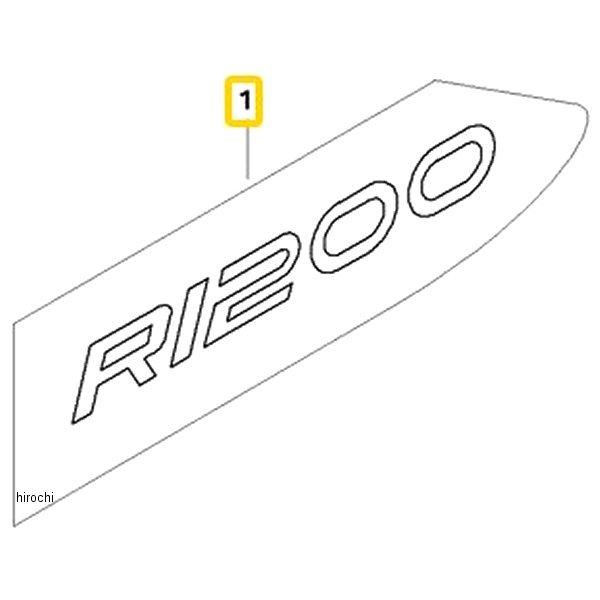 46638528383 BMW純正 エンブレム R1200 LH SP店