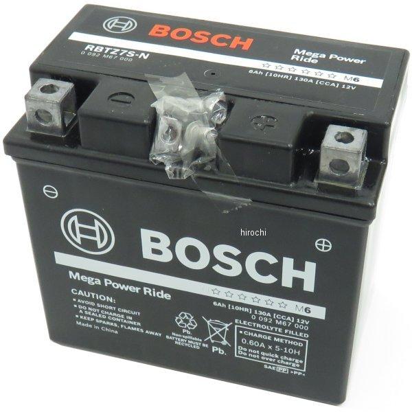 【メーカー在庫あり】 4969655113380 RBTZ7S-N BOSCH ボッシュ MFバッテリー 制御弁型 12V (液入り充電済) SP店
