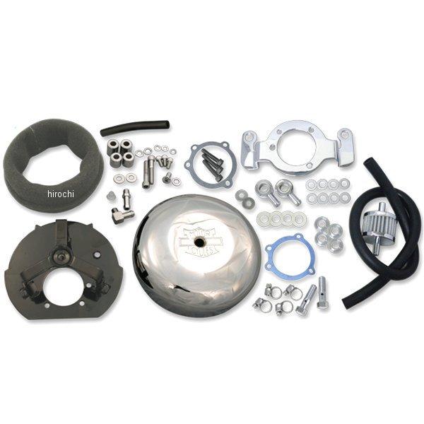 【メーカー在庫あり】 6100-0031 ガッツクローム 7インチラウンドエアクリーナーセット 99年以降 ツインカム ブリーザーキット付き SP店