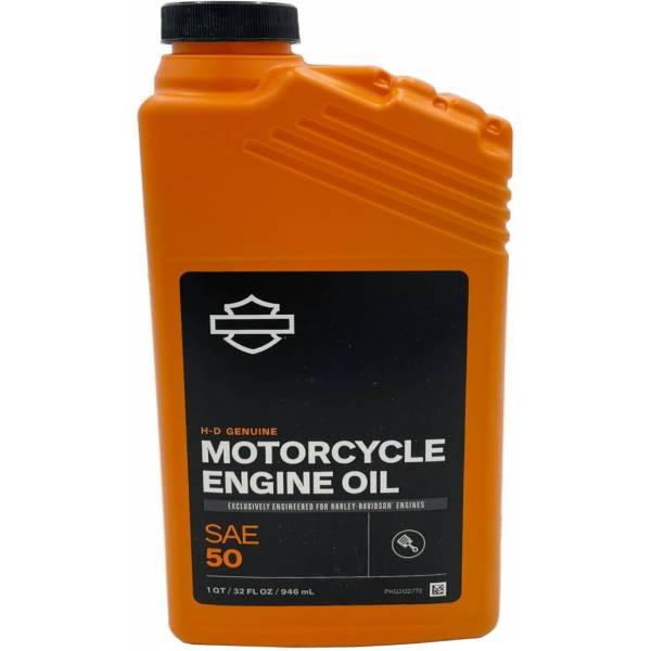 【即納】 62600008 62600024 ハーレー純正 H-D360 モーターサイクルオイル SAE50 1クォート (946ml) SP店｜hirochi3