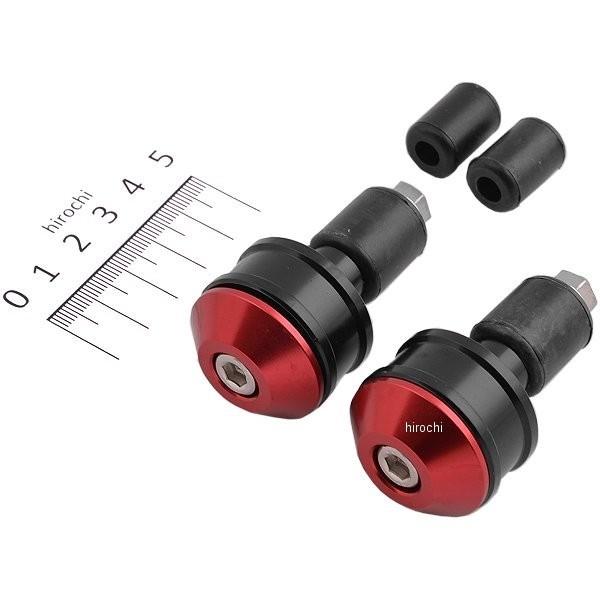 【メーカー在庫あり】 72040 デイトナ ヘビーウエイトバーエンド ハイディッシュ 赤 2個セット SP店 | DAYTONA（バイク用品）