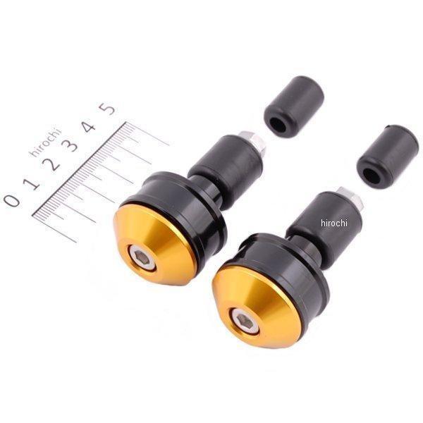 【メーカー在庫あり】 72043 デイトナ ヘビーウエイトバーエンド ハイディッシュ ゴールド 2個セット SP店 | DAYTONA（バイク用品）