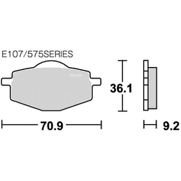 【メーカー在庫あり】 777-0575077 575RSI キタコ SBS ブレーキパッド フロント/リア 94年-02年 シグナス125、TZR50R、TZM50R シンターメタル SP店｜hirochi3｜02