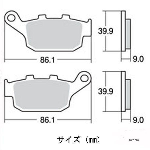 【メーカー在庫あり】 777-0881000 キタコ SBS ブレーキパッド 881HF(ストリート) セラミック リア用 CBR250R SP店｜hirochi3｜03