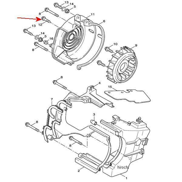 YAMAHA（ヤマハ） 97707-60516 ヤマハ純正 スクリュー タッピング