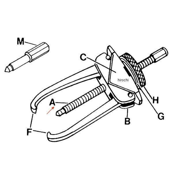 CG305-8 スナップオン Snap-on プレッシャースクリュー 1インチ -14 (CG305 20トン用(18.1ｔ)、2本ジョー) SP店の画像