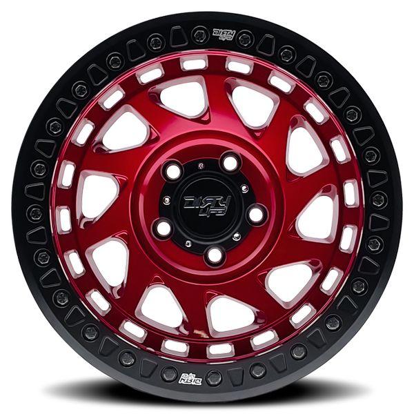 【USA在庫あり】 dlw9313-7973R12 Dirty Life 9313 Enigma Race 17x9 / 5x127 BP / -12mm Offset / 78.1mm Hub Crimson Candy Red Wheel SP店の画像