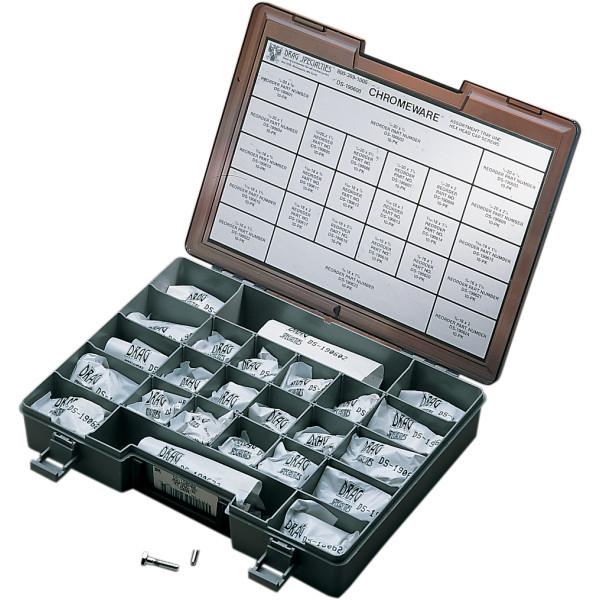 【USA在庫あり】 DS-190600 DRAG 六角ボルト 粗スレッド 詰め合わせセット 7/18と1/2 クローム SP店