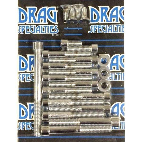 【USA在庫あり】 DS-190863 DRAG ボルトキット サイドカバー セット 91年-03年 XL クローム/ローレット SP店