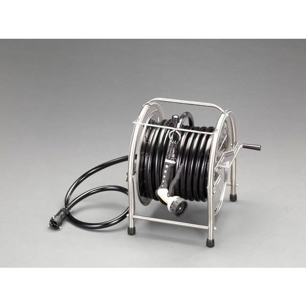 【メーカー在庫あり】 EA124HH-30 エスコ ESCO 15/20mmx30m 散水ホースリール(ステンレス製) SP店