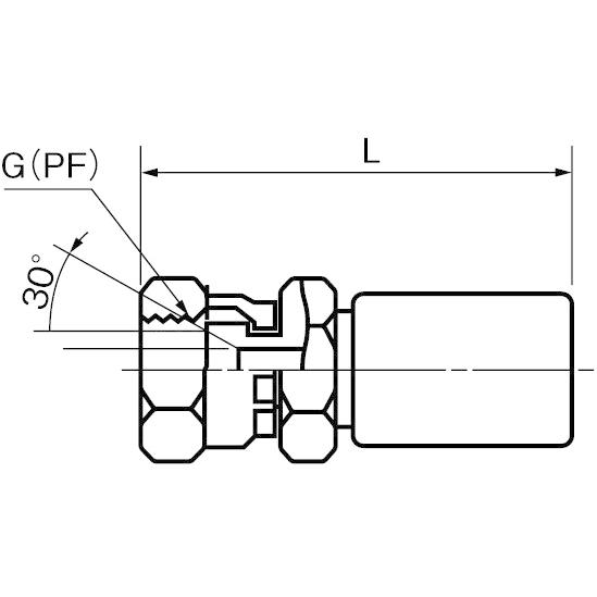 【メーカー在庫あり】 000012205702 エスコ ESCO 25.4mmx2.0m/ 7.0MPa 高圧ホース/油圧用金具付 SP店の画像