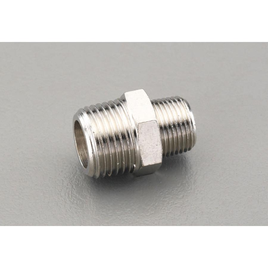 【メーカー在庫あり】 000012236107 エスコ ESCO R 1/8"xR 3/8" 異径ニップル(真鍮製) SP店 | 