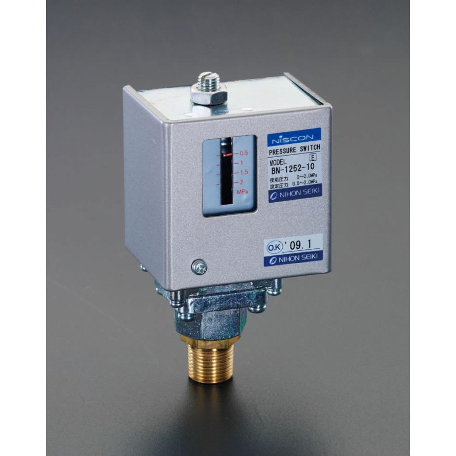 【メーカー在庫あり】 000012095548 エスコ ESCO R 3/8\"/ 2.0-4.0MPa 圧力スイッチ SP店"