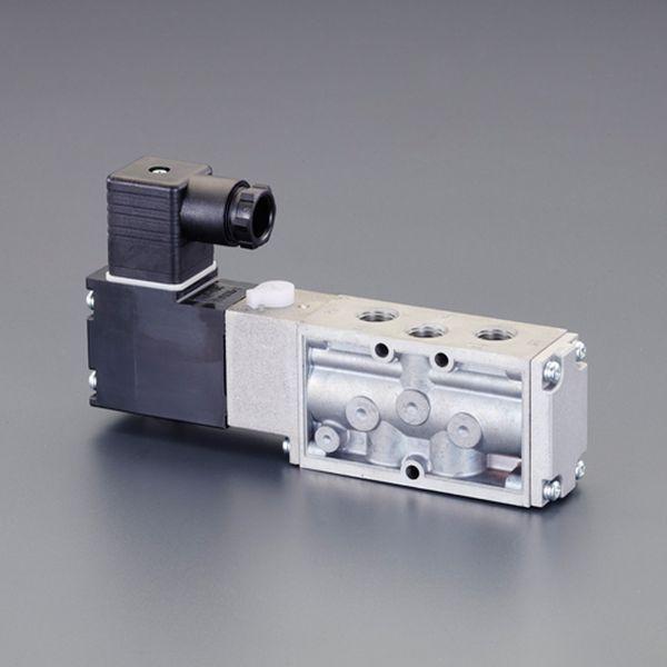 【メーカー在庫あり】 EA153HL-15 エスコ ESCO AC100V、Rc1/4インチ 5方向電磁弁(流量3.0C) SP店