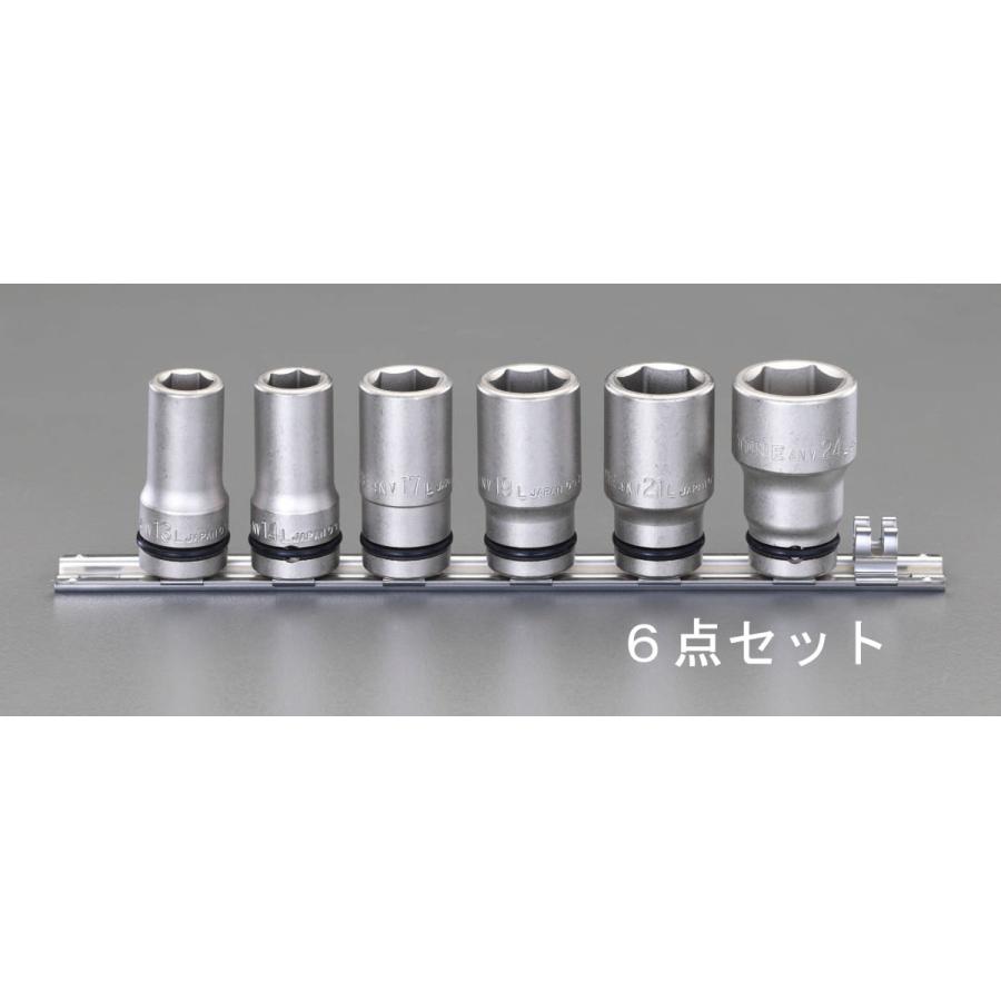 【メーカー在庫あり】 000012223905 エスコ ESCO 1/2sq インパクトソケットセット SP店