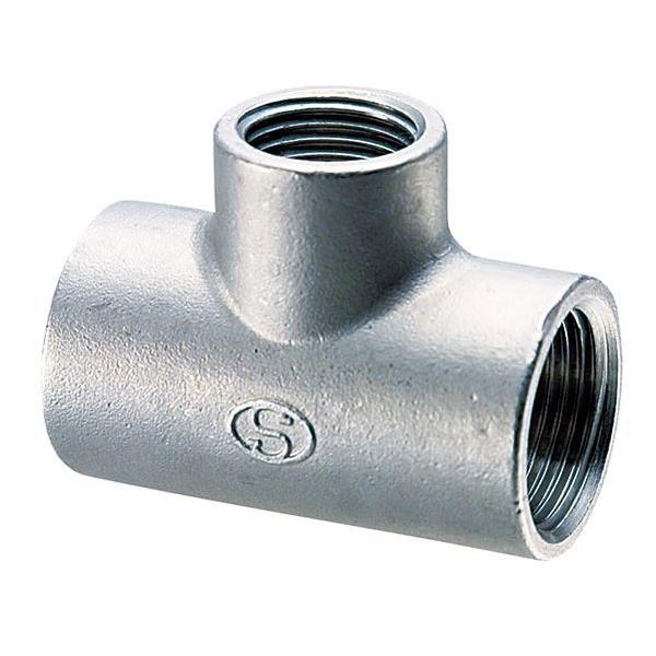 【メーカー在庫あり】 EA469AF-320A エスコ ESCO Rc 2\"x Rc1・1/2\"x Rc 2\" 異径チーズ(SUS製) SP店の画像