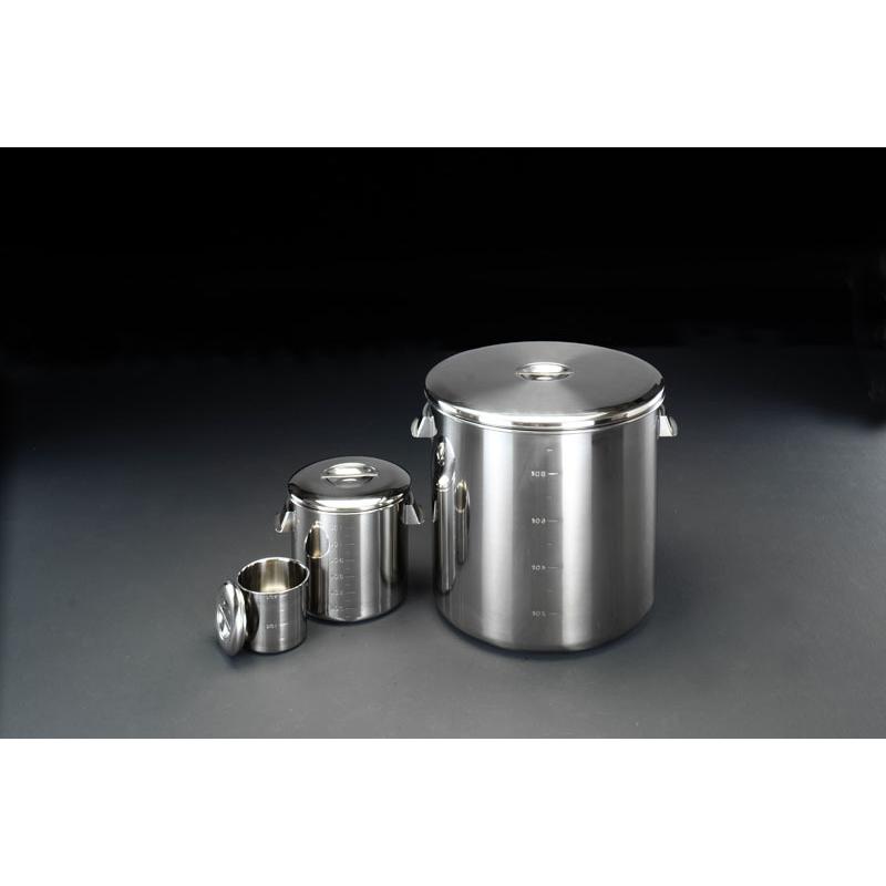 【メーカー在庫あり】 000012085418 エスコ ESCO φ200/ 6L 取手付ポット(メモリ付/ステンレス製) SP店の画像