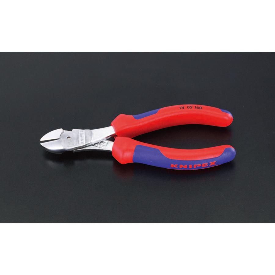 【メーカー在庫あり】 000012046320 エスコ ESCO 160mm2 強力型ニッパー(グリップ付/メッキ) SP店
