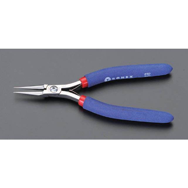 【メーカー在庫あり】 000012046392 エスコ ESCO 170mm 精密用プライヤー(ESD/丸/バネ付) SP店