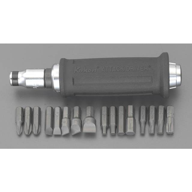 【メーカー在庫あり】 000012078148 EA550XD2 エスコ ESCO インパクトドライバーセット 5/16\"Hex SP店"