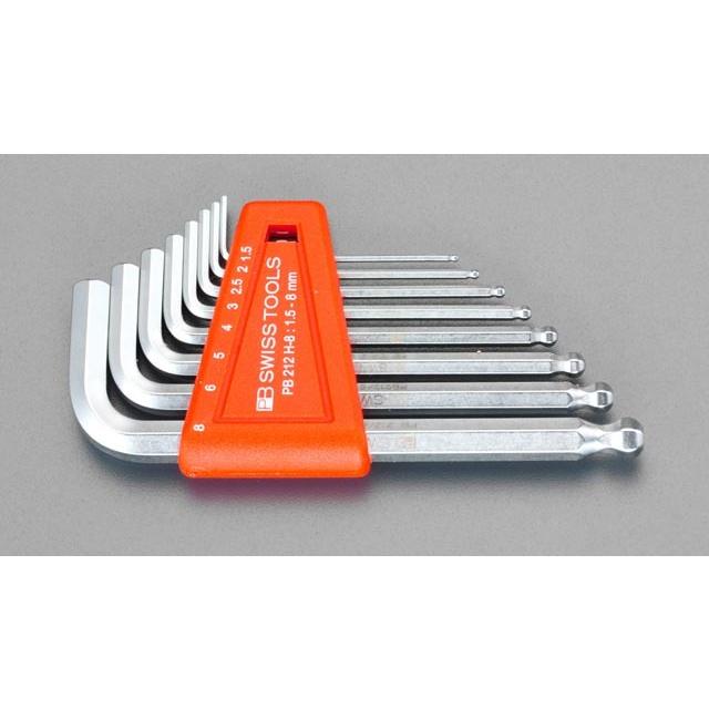 【メーカー在庫あり】 000012072038 エスコ ESCO 1.5-10.0mm 9本組Hexagon レンチ SP店
