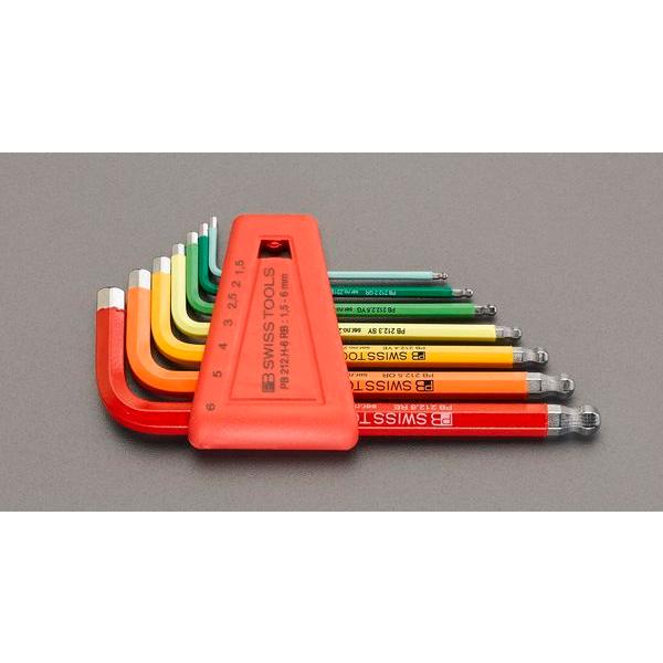 EA573LF-100 エスコ ESCO 7本組 六角棒レンチ(ボールポイント付) JP