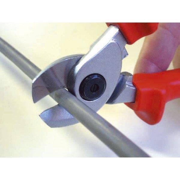 【メーカー在庫あり】 000012209490 エスコ ESCO 15mm/165mm絶縁ケーブルカッター(グリップ バネ付/メッキ SP店の画像