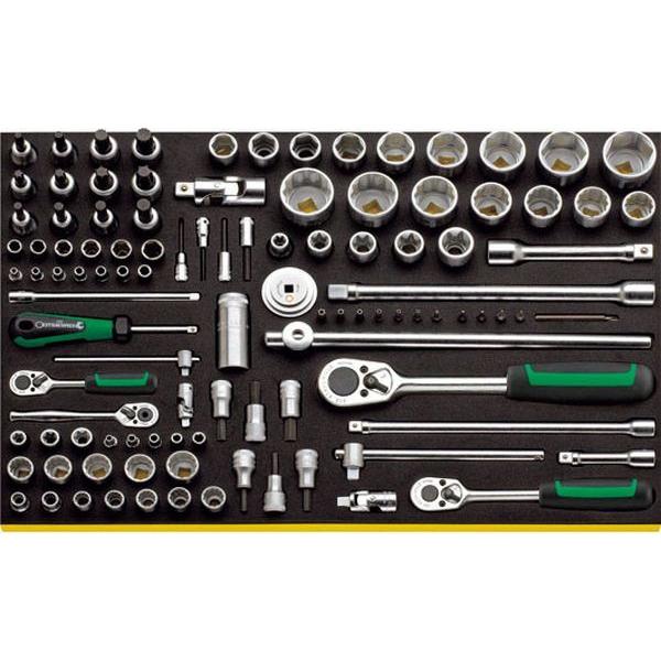 【メーカー在庫あり】 EA612TF-5 エスコ ESCO 1/4インチsq・3/8インチsq・1/2インチsq ソケットレンチセット JP