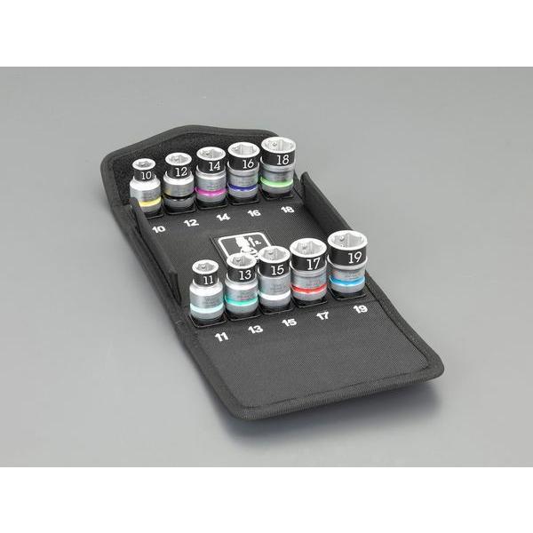 【メーカー在庫あり】 EA617AM-300 エスコ ESCO 1/2\"sq ソケットセット(ホールド機能付・ZYKLOP) SP店