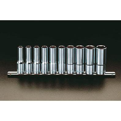 【メーカー在庫あり】 000012004325 エスコ ESCO 1/2\"sq/10 - 22mm ディープソケットセット SP店