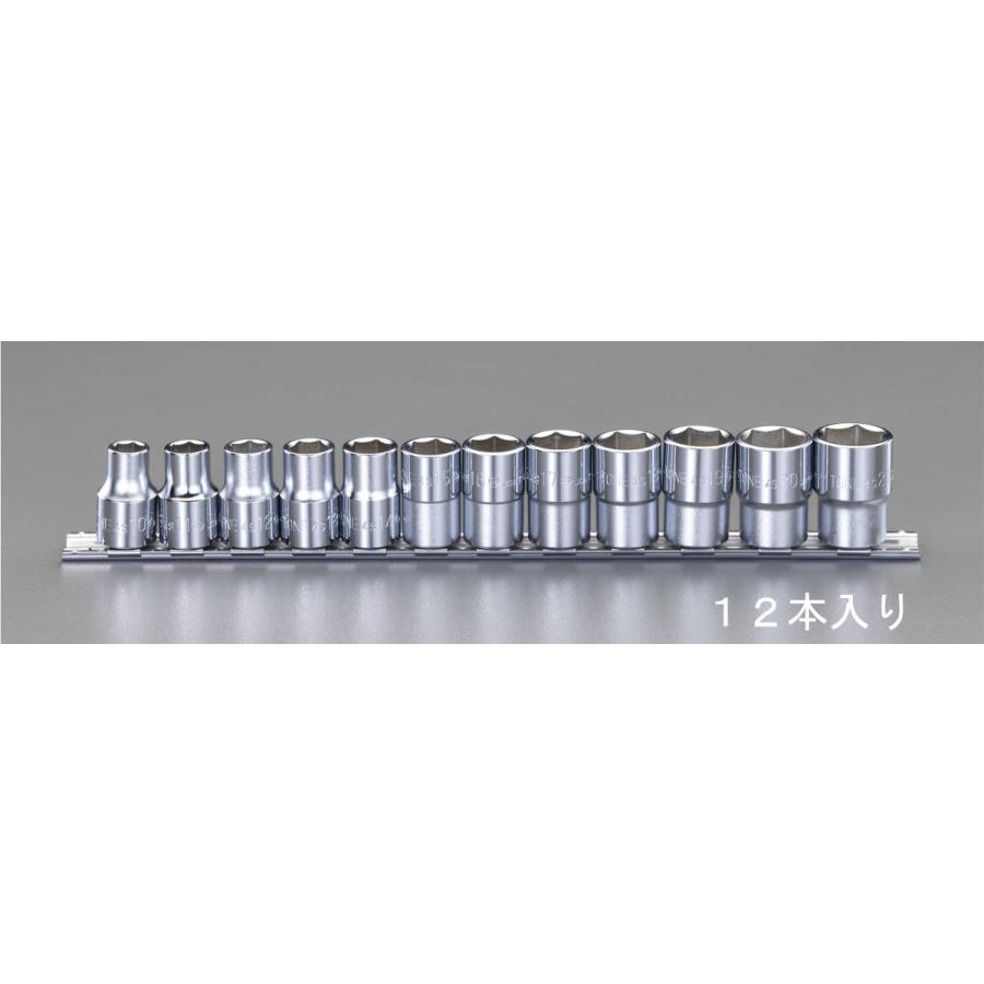 【メーカー在庫あり】 000012226977 エスコ ESCO 1/2\"sq ソケットセット SP店