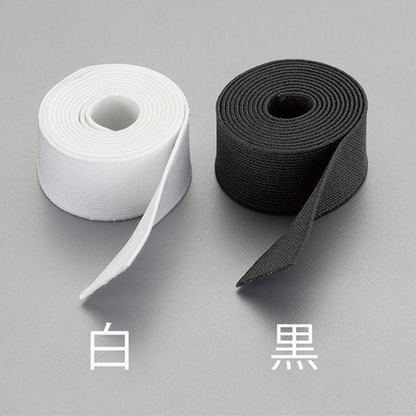 EA628PV-323 エスコ ESCO 80mm x10m 平織ゴム (黒) SP店