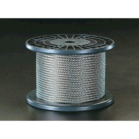 【メーカー在庫あり】 000012004376 エスコ ESCO 10mmx 50m/7x19 ワイヤーロープ(ステンレス製) SP店