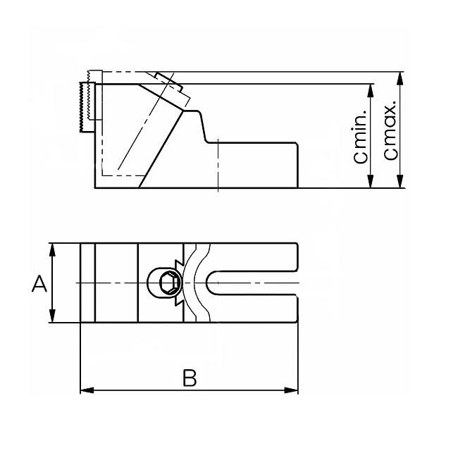 【メーカー在庫あり】 000012099695 エスコ ESCO 120-145mm 強力クランプジョー SP店の画像