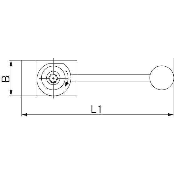 【メーカー在庫あり】 000012210079 エスコ ESCO 呼12/M10/48x200mm 偏心レバー クランプジョー SP店の画像