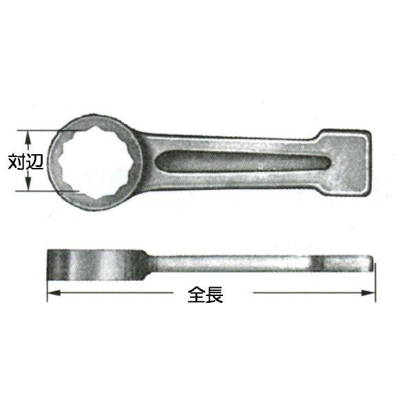 【メーカー在庫あり】 000012234730 エスコ ESCO 27mm 打撃めがねレンチ(ノンスパーキング) SP店_2
