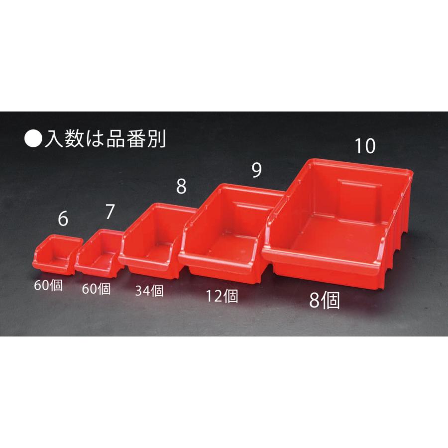 【製造会社棚卸し資産あり】 000012261672 エスコ ESCO 205x333x155粍 部分品お盆(重ね置型 赤/12個) SP店 バイク-その他バイクパーツ、アクセサリー用品