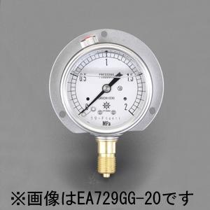 【製造会社棚卸し資産あり】 000012080103 エスコ ESCO 60粍/0-1.0MPa 津液付翦断応力計(グリセロール入) SP店 バイク-車、バイク、自転車-その他バイクパーツ、アクセサリー用品