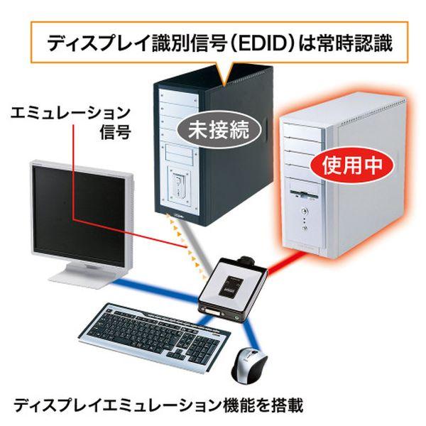 【メーカー在庫あり】 EA764AE-79 エスコ ESCO パソコン自動切替器 (DVI対応/2：1) SP店_2