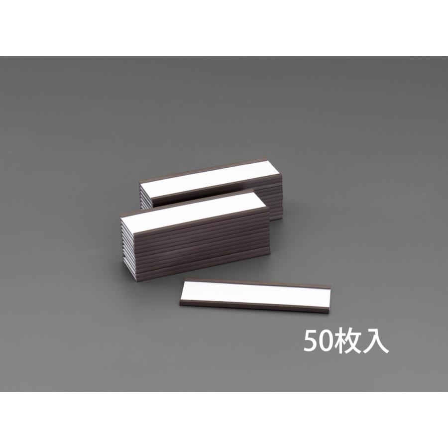 【メーカー在庫あり】 000012250632 エスコ ESCO 100x30mm ラベルホルダー(マグネット付/50枚) SP店の画像