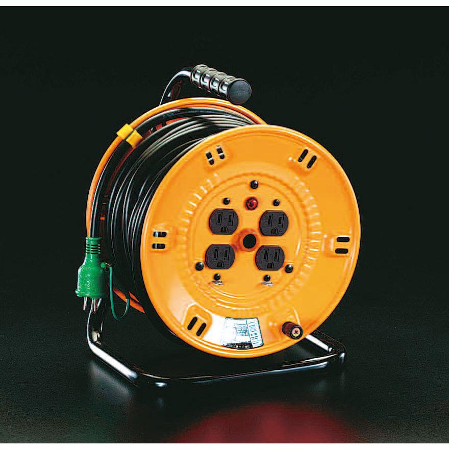 【メーカー在庫あり】 000012006103 エスコ ESCO AC125V/15A/50m コードリール アース付 SP店