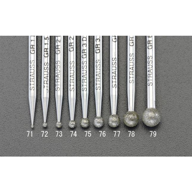 【メーカー在庫あり】 000012089727 エスコ ESCO φ5.0mm ＣＢＮバー 丸/3mm軸 SP店