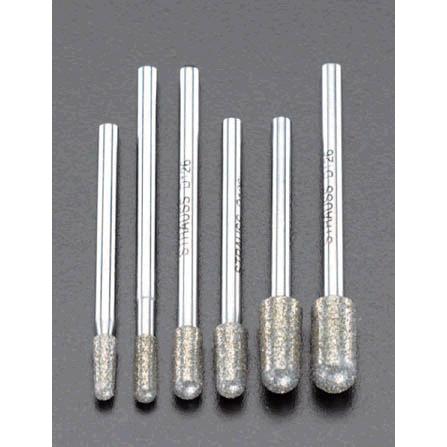 【メーカー在庫あり】 000012037767 エスコ ESCO ６本組/3mm軸 ダイヤモンドバーセット SP店