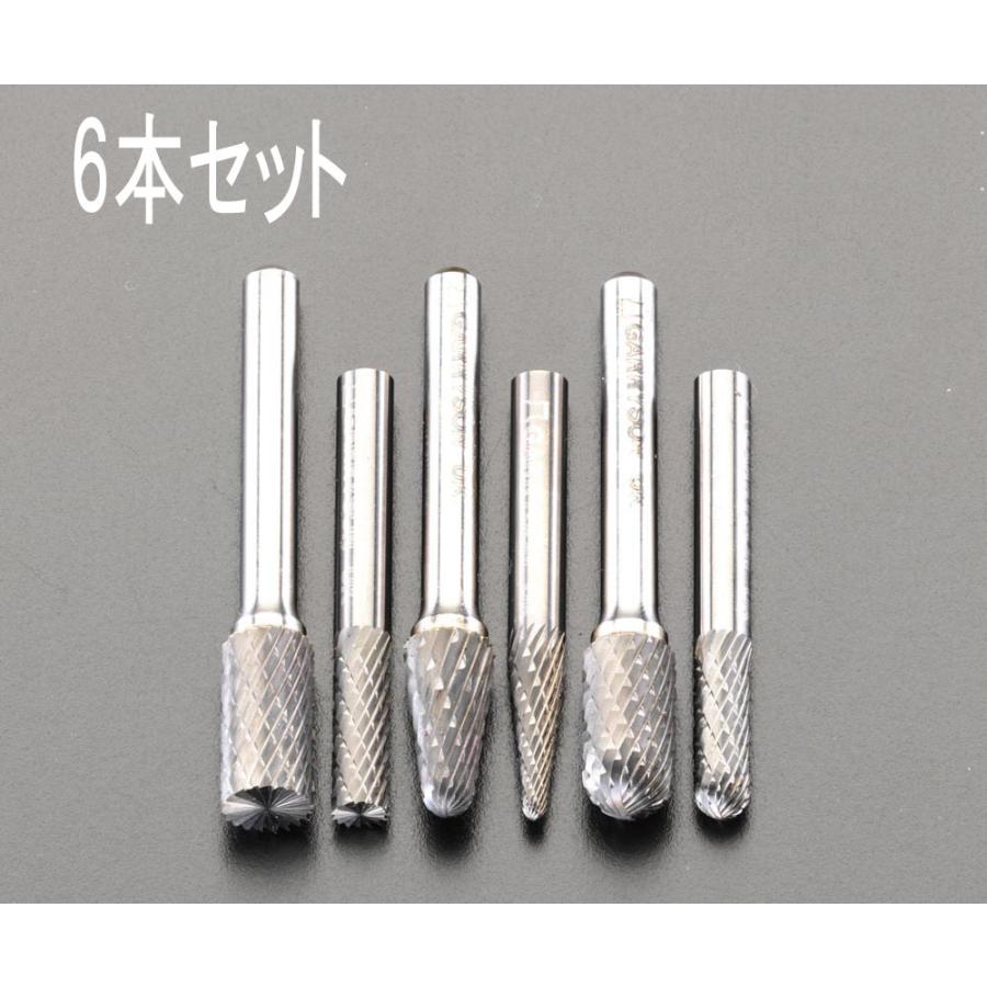 【メーカー在庫あり】 000012054335 エスコ ESCO ６本組/6mm軸 超硬カッターセット SP店