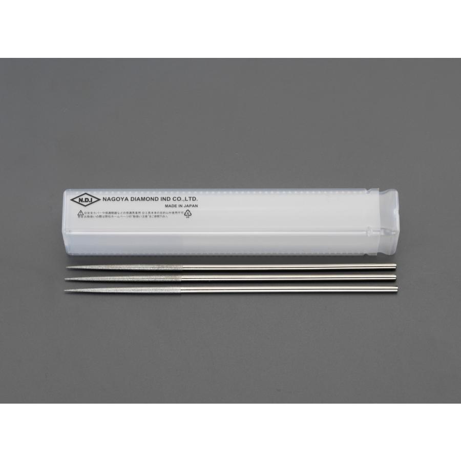 【メーカー在庫あり】 000012256512 エスコ ESCO 200mm ダイヤモンドヤスリ 精密・丸/3粒度・3本組 SP店