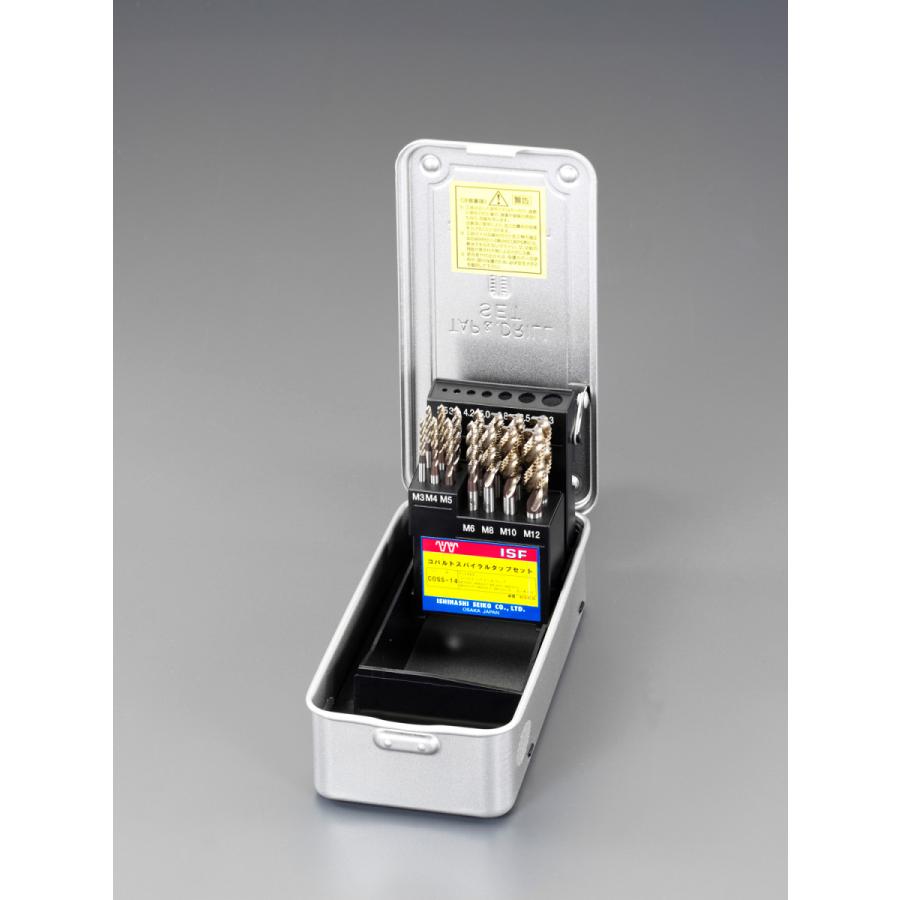 【メーカー在庫あり】 000012264561 エスコ ESCO M3-M12 スパイラルタップセット CO HSS SP店