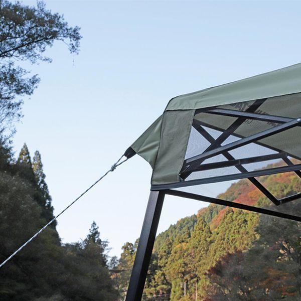 【メーカー在庫あり】 000012340246 エスコ ESCO 2.4x 2.4m 四脚テント(カーキ) SP店の画像