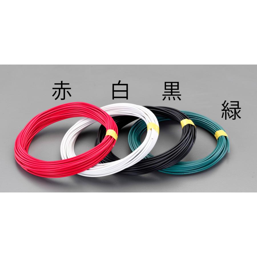 【メーカー在庫あり】 000012256661 エスコ ESCO 3.5mm2 x 50m ＩＶ電線 撚線/赤 SP店