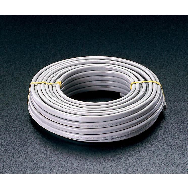 【メーカー在庫あり】 000012250698 エスコ ESCO 600V/16A/ 50m ＶＡケーブル 3心/グレー SP店