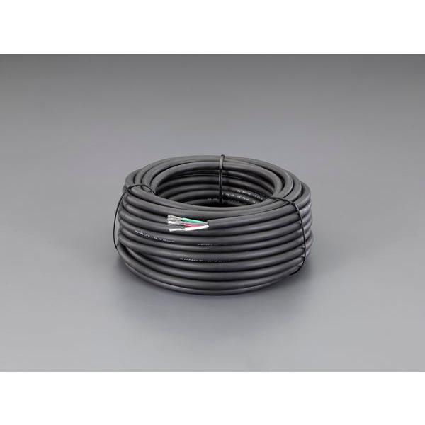 【メーカー在庫あり】 EA940AZ-5 エスコ ESCO 0.75mm2 x50m/4芯 2種EPゴム キャブタイヤケーブル JP